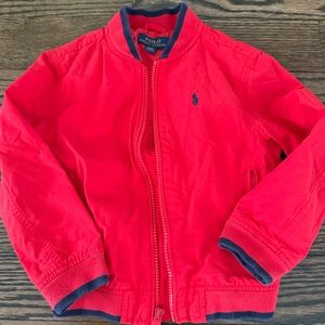 Polo Ralph Lauren Red Jacket with Navy Details